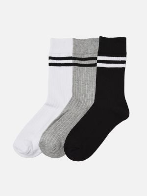 Pruhované bavlněné ponožky Trendyol