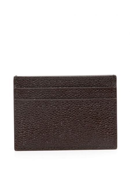 Pruhovaná peněženka Thom Browne hnědá