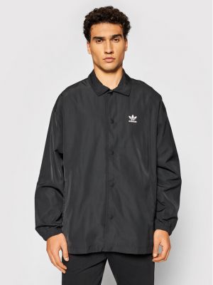 Prijelazna jakna bootcut Adidas crna