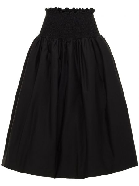 Pamučna midi suknja Azeeza crna