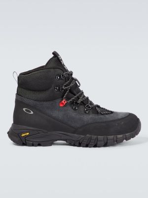 Semišové trekingové topánky Oakley čierna