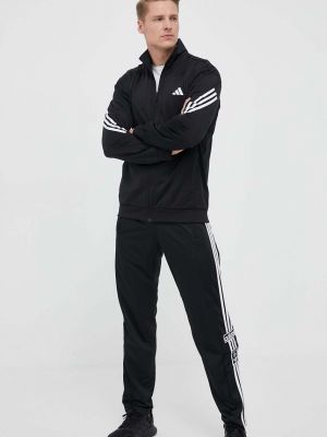 Prugasta vesta Adidas Performance crna