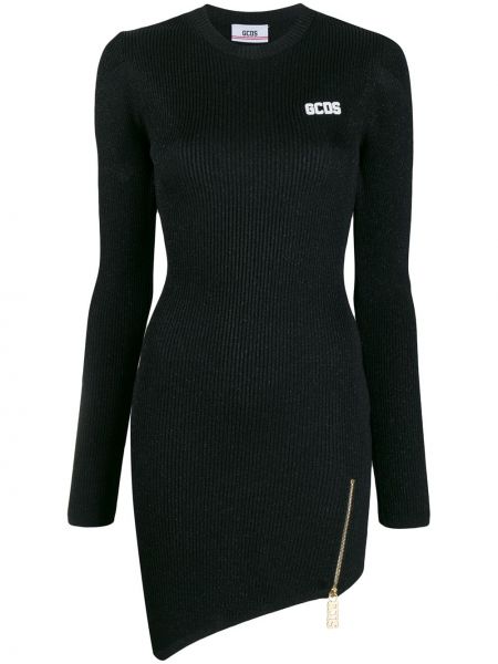Mini vestido de punto Gcds negro