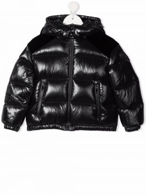 Lang jakke for jenter Moncler Enfant svart