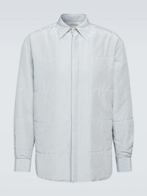 Dygsniuota medvilninė šilkinė marškiniai Auralee