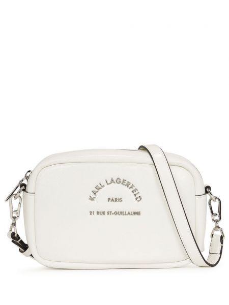 Sac bandoulière de style urbain Karl Lagerfeld blanc