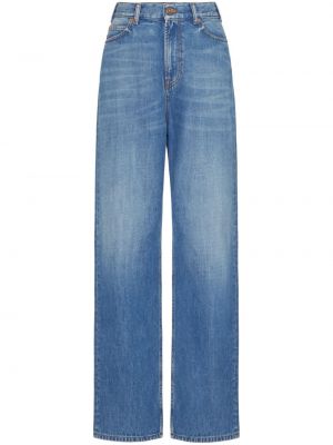 Bavlněné džíny relaxed fit Valentino Garavani modré