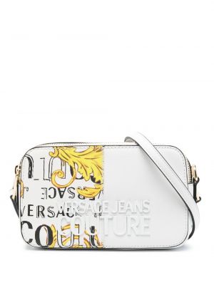 Чанта за ръка с принт Versace Jeans Couture бяло