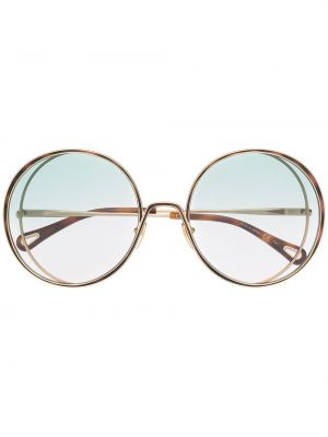 Gafas de sol oversized Chloé Eyewear dorado