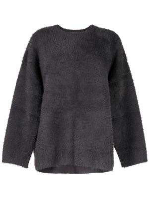 Sweter z okrągłym dekoltem B+ab szary