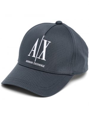 Brodert cap Armani Exchange blå