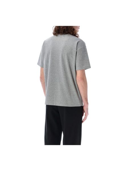 Camisa con bordado Saint Laurent gris