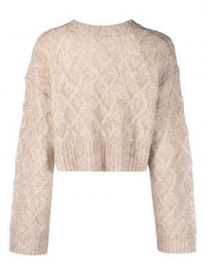 Vilnonis megztinis Remain smėlinė