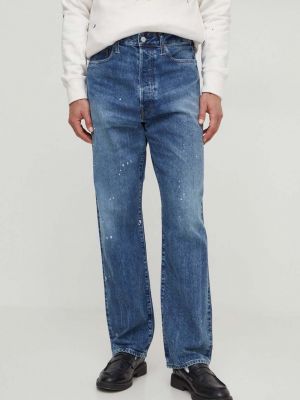 Proste jeansy retro Polo Ralph Lauren niebieskie