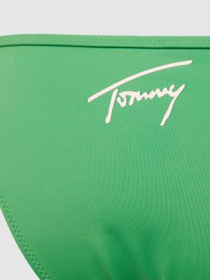 Bikini z nadrukiem Tommy Jeans zielony