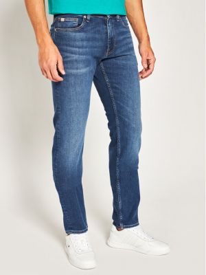 Prigludę skinny fit džinsai slim fit Calvin Klein mėlyna