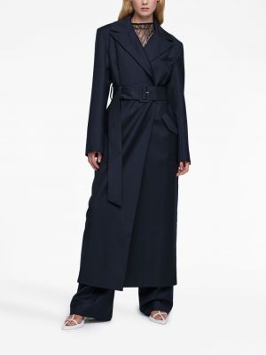 Vlněný kabát Anna Quan modrý