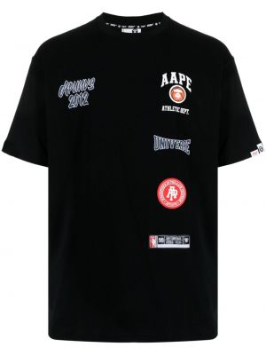 Bavlnené tričko s potlačou Aape By *a Bathing Ape® čierna