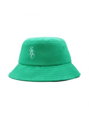 Raštuotas medvilninis kepurė Sporty & Rich žalia