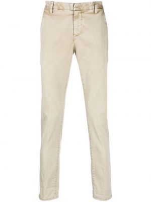 Pantaloni skinny plissettati Dondup bianco
