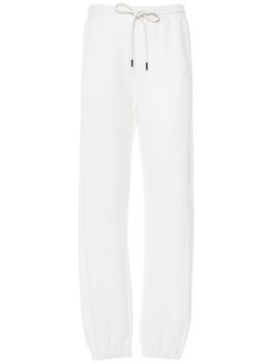 Pantaloni sport din jerseu Max Mara alb