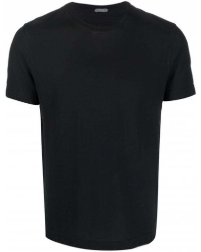 Bavlnené tričko Zanone čierna