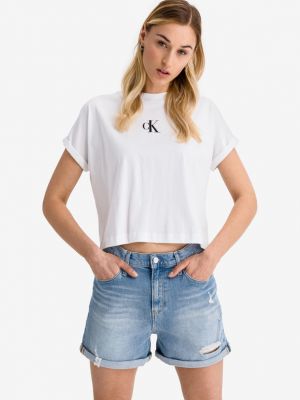 Crop top Calvin Klein Jeans biały