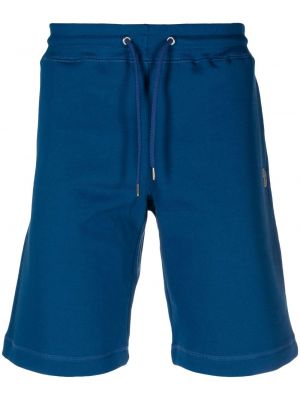 Pantaloni scurți din bumbac cu model zebră Ps Paul Smith albastru