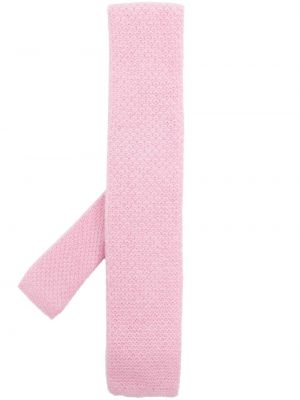 Chunky kravata od kašmira N.peal ružičasta