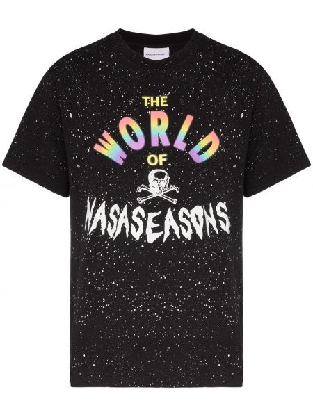 Camiseta con estampado Nasaseasons negro