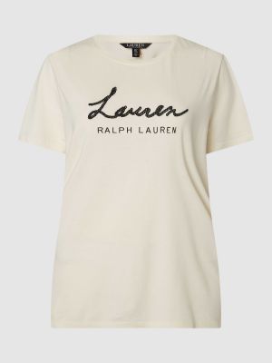 Koszulka Lauren Ralph Lauren Curve biała