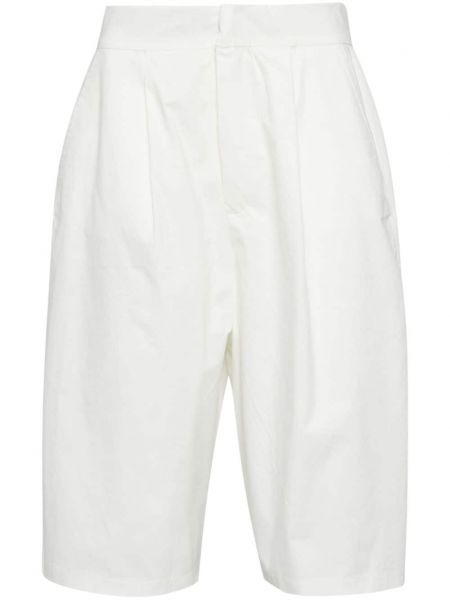 Plisirane kratke hlače Thom Krom bijela