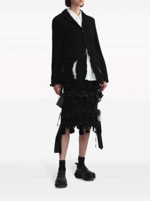 Sako s dírami s oděrkami Black Comme Des Garçons černé