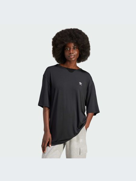 Бавовняна футболка Adidas чорна