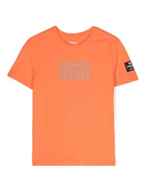 Tričko s potlačou Ecoalf - Oranžová