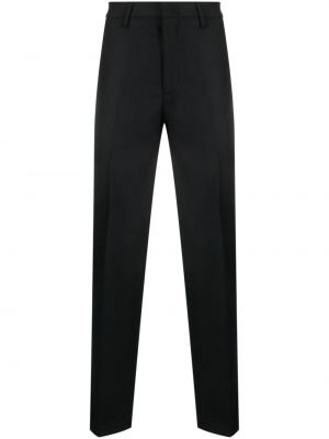 Spodnie wełniane slim fit Dunhill czarne