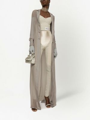 Spitzen geblümt leggings Dolce & Gabbana beige