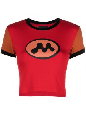 Tričko s potlačou Mowalola červená