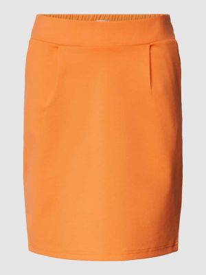 Mini spódniczka z wiskozy Ichi pomarańczowa