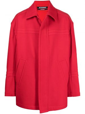 Oversized jakna Jacquemus rdeča