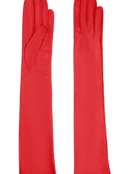Кожаные перчатки Dries Van Noten красные