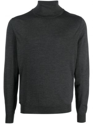 Вълнен пуловер Kiton сиво