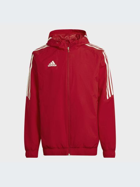 Красная ветровка Adidas