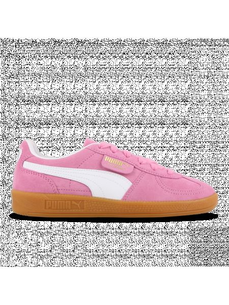 Chaussures de ville en cuir Puma rose