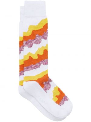 Памучни чорапи с принт с абстрактен десен Marni