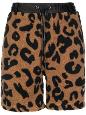 Leopard trykt shorts Stolen Girlfriends Club brun