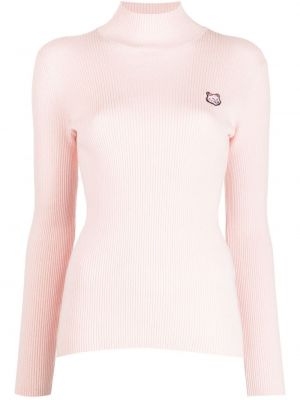 Пуловер Maison Kitsuné розово