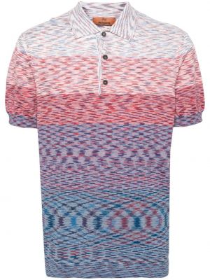 Kokvilnas polo krekls Missoni zils