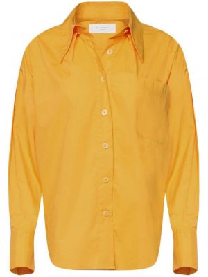 Bavlnená košeľa Equipment žltá