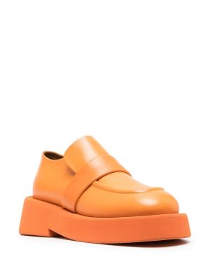 Kožené loafers Marsèll oranžové